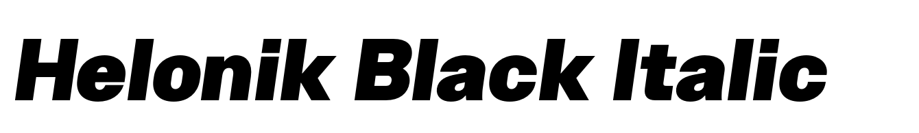 Helonik Black Italic